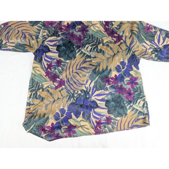 vintage Vera Neumann Blouse top size 14 Ladybug side knot floral leaf print - Picture 5 of 13